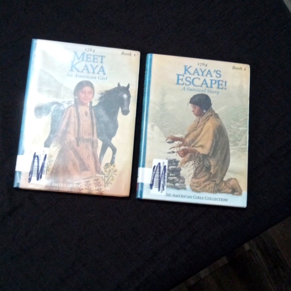 American girl books.   I'm selling the American girl Kaya book 1 and 2